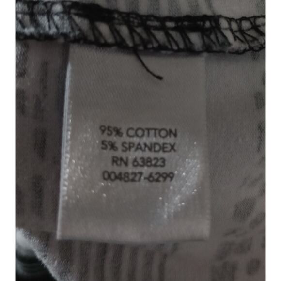 Christopher and Banks Shirt‎ Ladies Large Black Striped - Picture 5 of 6